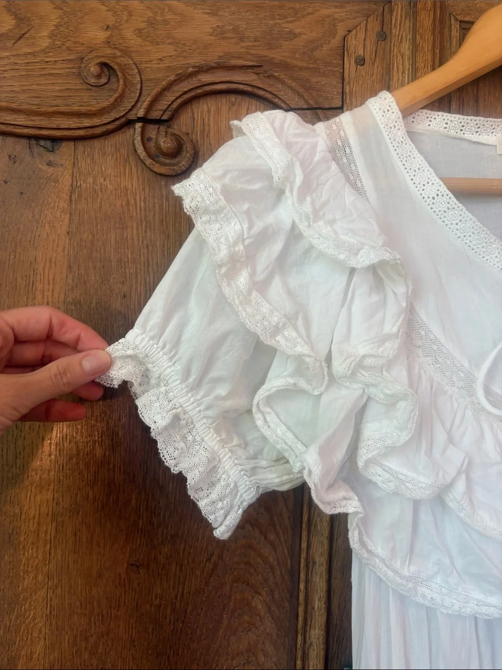 LoveShackFancy Liv Cotton Ruffled Heritage Dress